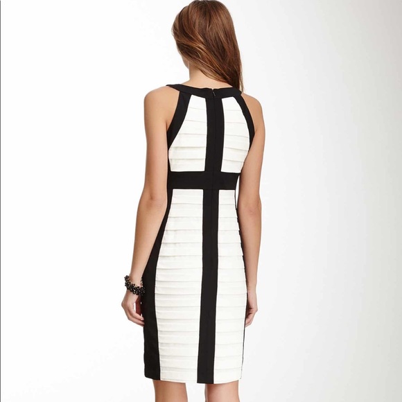 JAX colorblock pintuck sheath dress - Picture 2 of 2